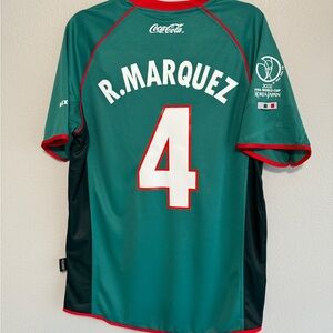 Mexico 2002 Marquez World Cup home jersey